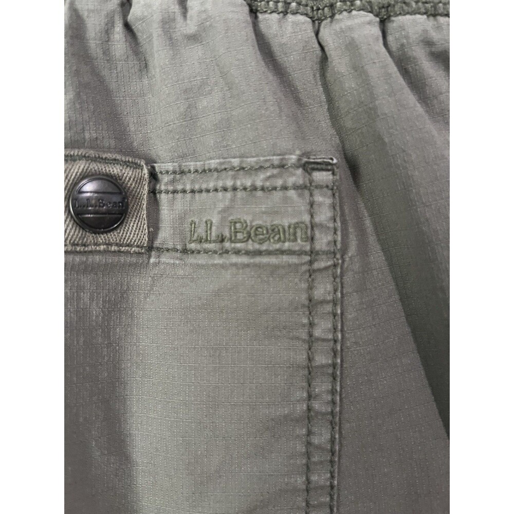 L.L. Bean Women's Ripstop Outdoors Hiking Dark Taupe Stretch Pull-On Pants M - Picture 13 of 13